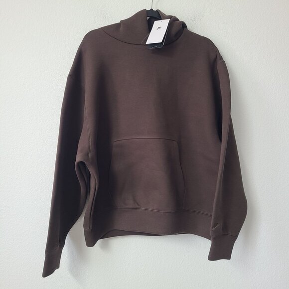 Nike Tech Reimagined Hoodie Sweater FZ0744-237 Size S Brown